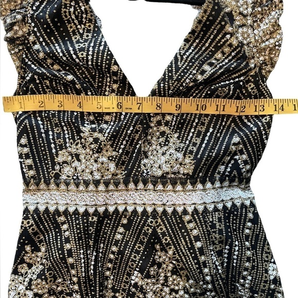 HELLO MOLLY Black& Gold  Dress NWT Size XS/ US 2 - Picture 11 of 11